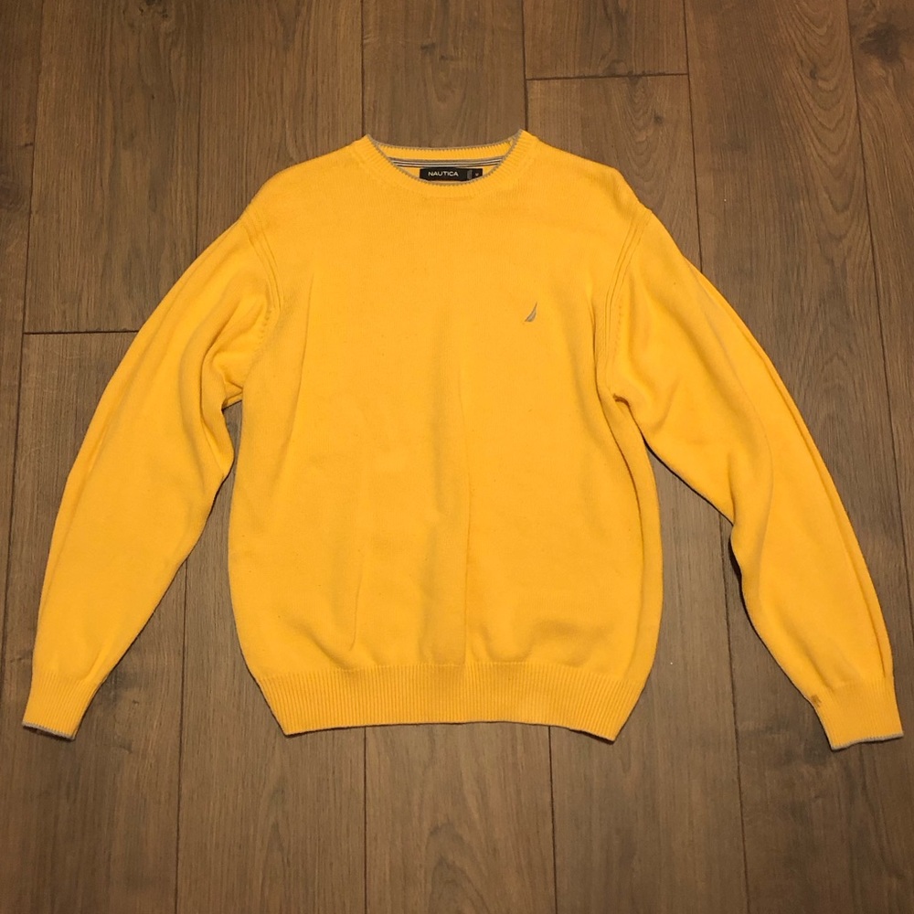 Nautica yellow sweater